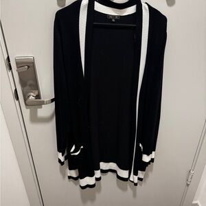 Liz Claiborne Black and White Cardigan